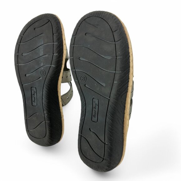 Coral Bay Sandals Womens Size 6 Gray Metallic Open Toe Slip On Shoes Denton - Picture 14 of 15